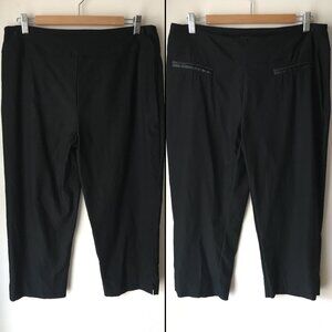 [Denver Hayes] Black False Pocket Dress Capris | 12 | Great